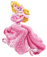 a princess with a kitten